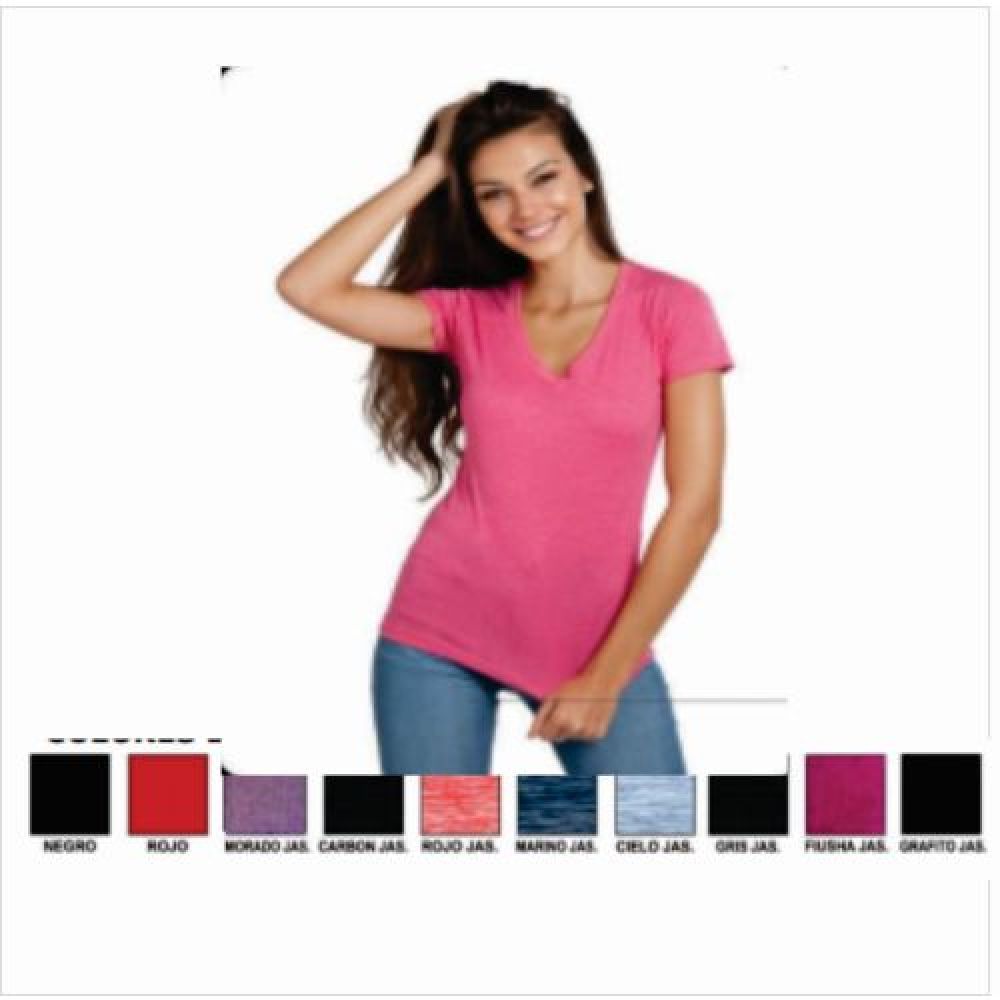 M&O CUELLO V DAMA BLEND 65/35 ALG/POLIESTER  XS-XL imagen